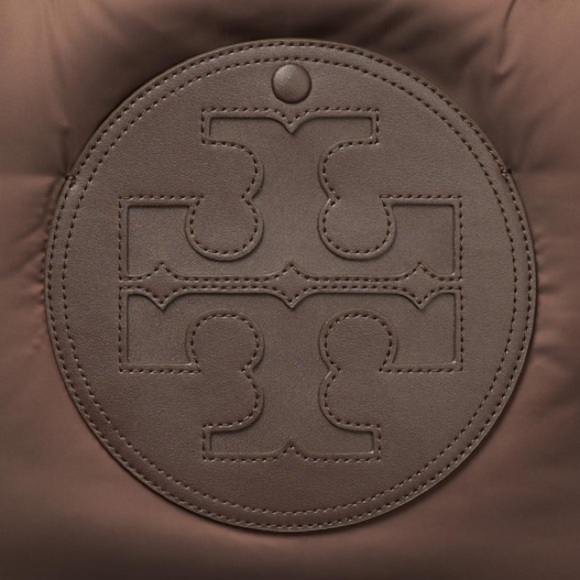 NWT Tory Burch Ella Puffy Chain Tote Brown Handbag - Picture 4 of 4